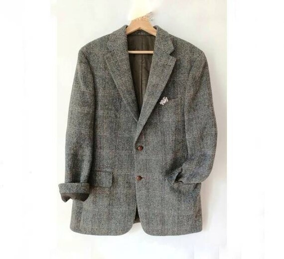 Mario Barutti Vintage Tweed Jacket, grey vintage jack… - Gem