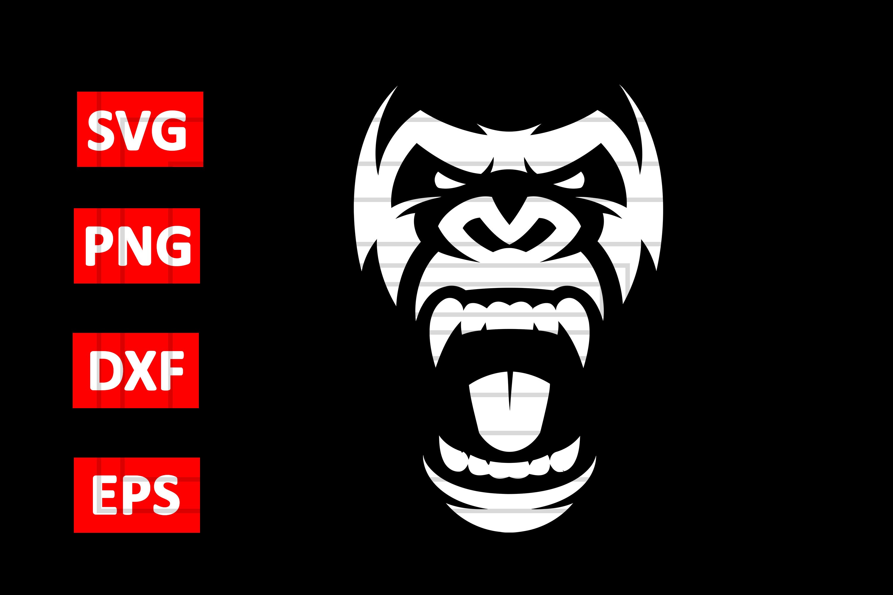 Gorilla Svg Animal SVG Svg Png Dxf Jpeg Digital Etsy UK