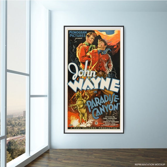 BIG SIZE POSTER Paradise Canyon Classic Movie Poster, John ...