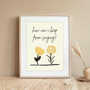 How Can I Keep From Singing Wall Art Printable Digital Download Poster Hymn Lyrics Art Music Room Choir Room Decor Music Corner Music Center