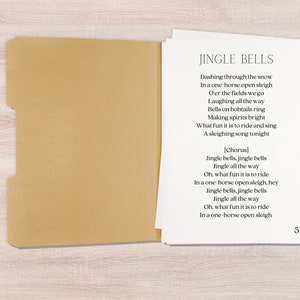 Digital Printable Christmas Caroling Booklet, Christmas Songs With ...
