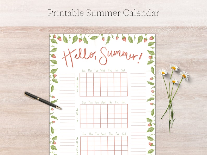 Printable Summer Countdown Poster 2023 Summer Countdown Etsy