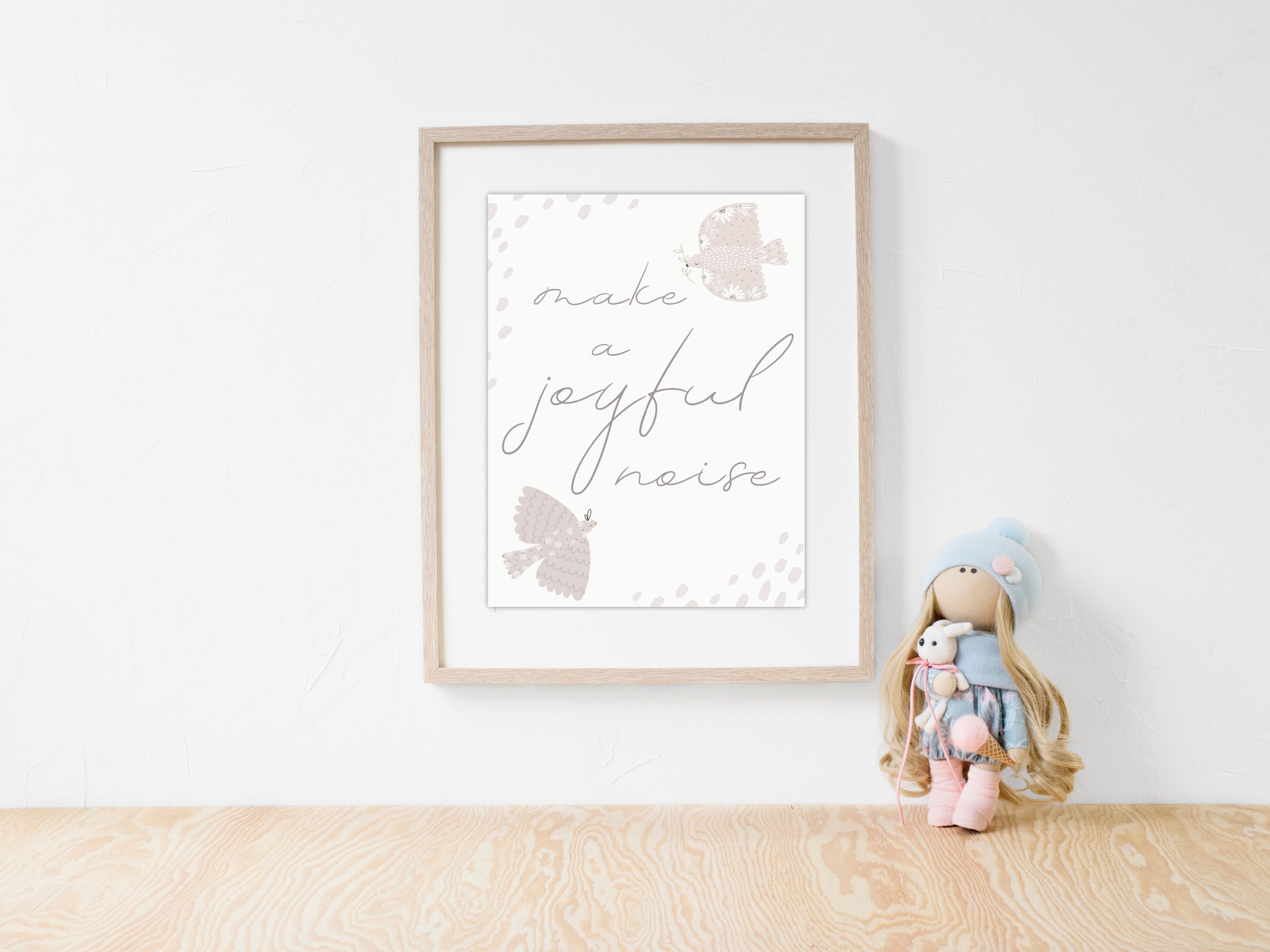 Make a Joyful Noise Printable Wall Art | Music Room Art | Digital ...