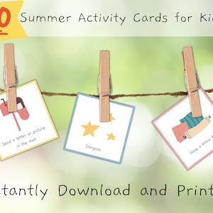 Printable Summer Countdown Cards | Kids Summer Activities | Summer ...