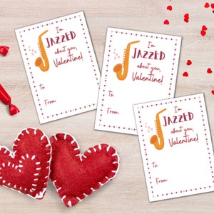 Valentinstag Saxophon Karte | Valentinstag Printable | Musik Valentinstag Geschenk | Musik-Lehrer-Valentinstag | Band Lehrer Valentine