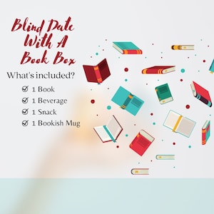 Blind Date with a Book Box| Pick Your Own Genre | Bookish Gift | Book Mug | Fiction Nonfiction Romance Fantasy Books |