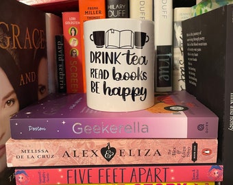 Books And Tea Mug