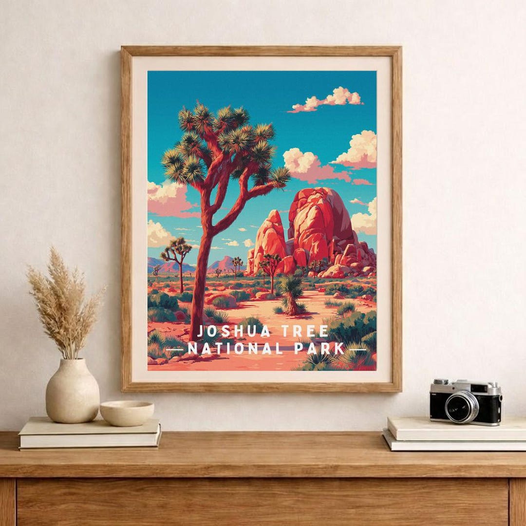 Joshua Tree National Park Art Print, California Desert Landscape - Etsy