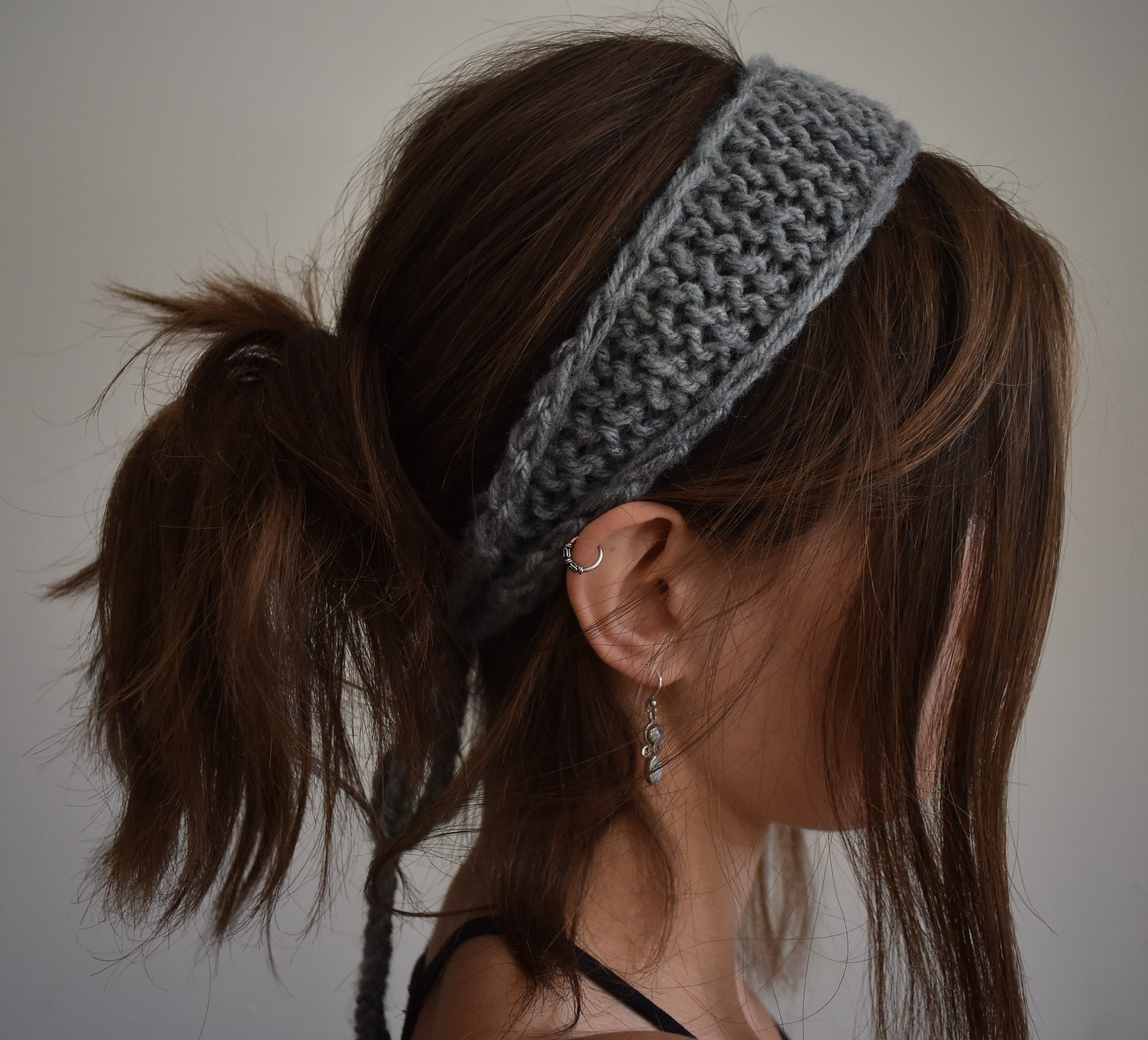 Handmade Knitted Hair Band | Skinny Head Band | Headband With