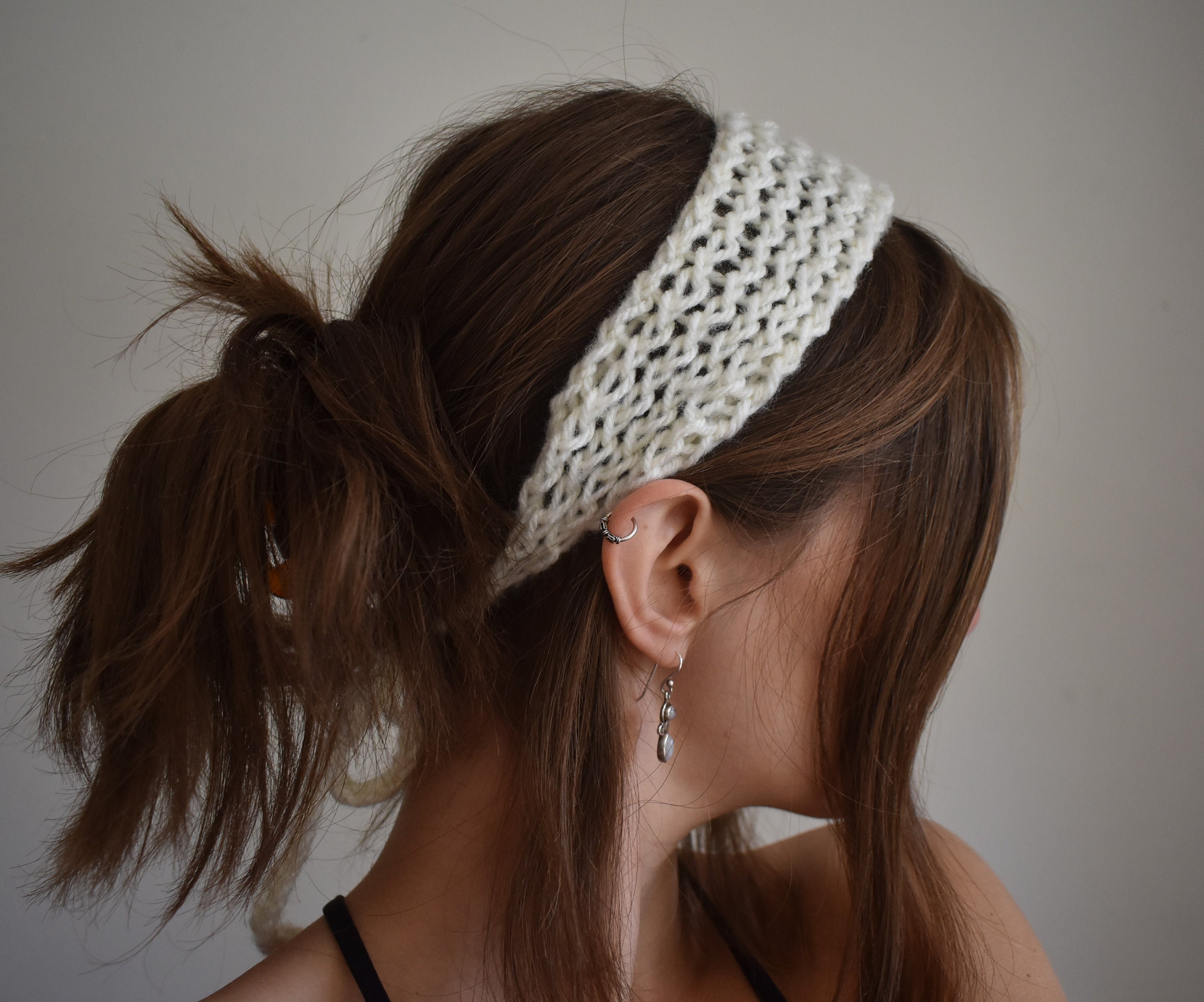 Handmade Knitted Hair Band | Skinny Head Band | Headband With