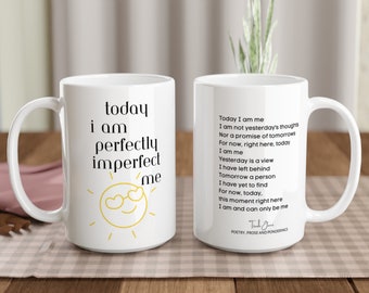 Mindfulness Coffee Mug: Inspirational Poetry Gift