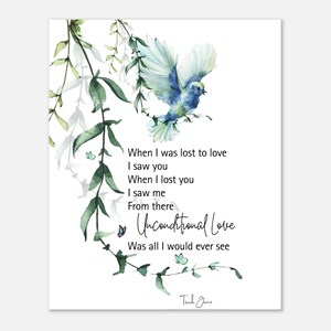 Lost, 13x18 Poetry Print, Trudi Jane Poetry, Geschenk, Liebe, Original, Art