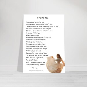 "Fesselnde Poesie-Karte der australischen Dichterin Trudi Jane, ""Finding You"", Feiern Sie Selbstfindung und persönliches Wachstum, einzigartiges Geschenk oder Andenken."