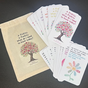 Juego de cartas poéticas, baraja de afirmaciones y reflexiones, inspiración diaria, indicaciones para el diario, sabiduría universal, divertidas tarjetas de crecimiento personal, regalo único