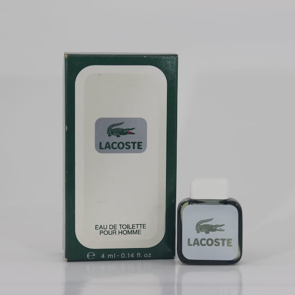 Lacoste Perfume Miniature - Eau de Toilette Pour Homme Edt with Box 4 ml. 0.15 fl.oz.