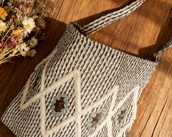 Cotton Tote Bag for Women Large Canvas Shopper Crossbody Boho Purse Casual Beach Bag Washable Daily Commute Shoulder Bag