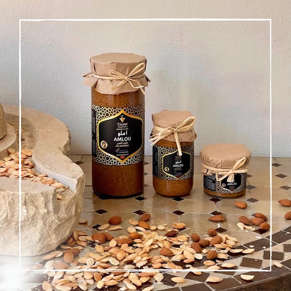 BELDIS ALMOND AMLOU,Moroccan Saffron ,Souss herb honey,Tarbouch terroir of Morocco