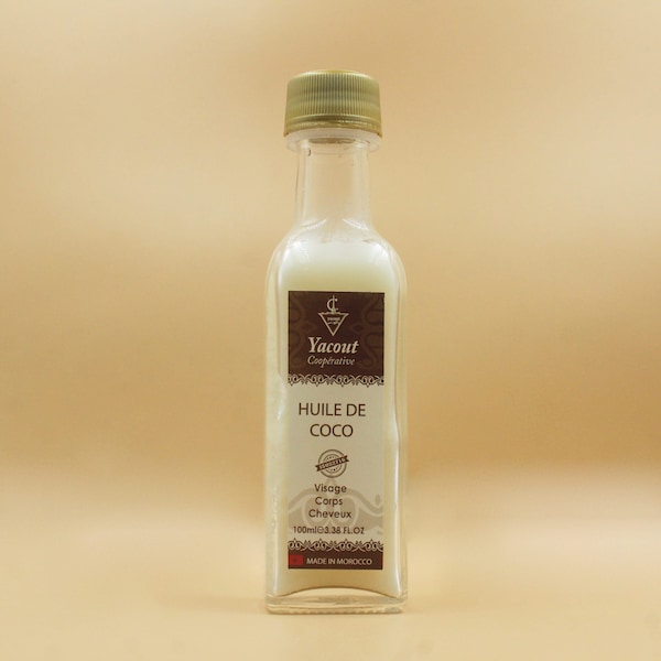 100 MLOrganic Huile de coco pour la beauté et la cuisine , Huile de coco extra vierge