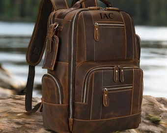 Travel rucksack | Laptop backpack bag | Bag for Men | Leather shoulder bag | Men's leather Laptop bag | Leather Messenger bag | Bag for Him