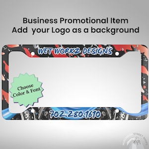Custom License Plate Frame Business Bulk Promotional Items Personalized License Plate Custom License Plate Cover Corporate Gifts First Car