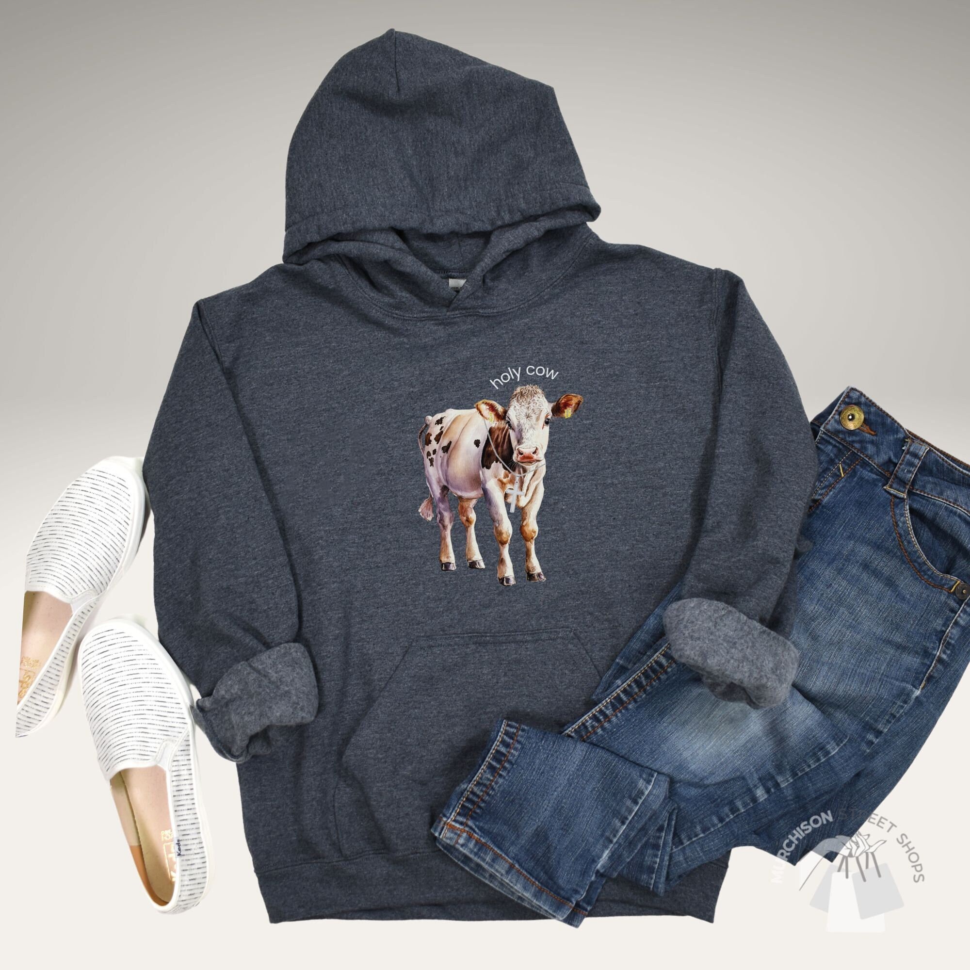 Mommy and Me Hoodie Holy Cow Hoodie Cow Themed Gifts - Etsy