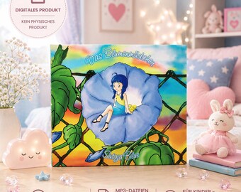 Dramma audio "La ragazza dei fiori Sutaja Blue - Audiolibro fantasy per bambine dai 4 ai 9 anni, storia magica per bambini da scaricare, dramma audio per bambini in formato MP3