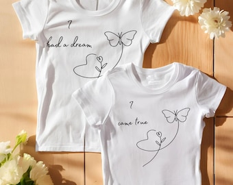 Camiseta madre-hija a juego - Amor de madre e hija - Símbolo de amor - Regalo para el Día de la Madre - Mamá e hija - Mini yo - Dream Shirt