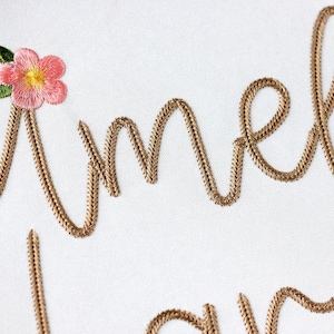 Dense Chain Script #2 Machine Embroidery Font Alphabet 4 large sizes: 2.5&quot;, 3&quot;, 4&quot;, 5&quot; BX included 1112