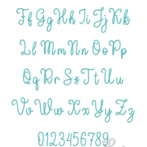 Chain Script Machine Embroidery Font Alphabet 6 Sizes BX Included 1075 ...