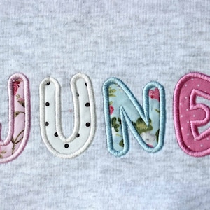 Machine Embroidery Font Satin Applique Alphabet 5 sizes: 2&quot;, 3&quot;, 4&quot;, 5&quot;, 6&quot; BX format is included 1078