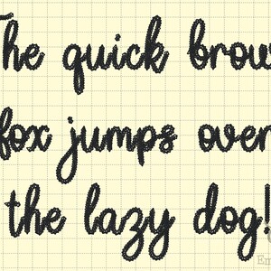 Chain Script Machine Embroidery Font Alphabet 6 Sizes BX Included 1075 ...