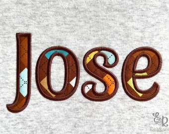 Satin Applique Font Machine Embroidery Alphabet 4 sizes: 2", 3", 4", 5" BX format is included 1011
