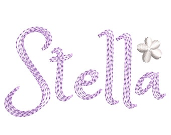 Script Embroidery Font for Machine Embroidery Alphabet 4 sizes:  1&quot;, 1.5&quot;, 2&quot;, 2.5&quot; BX included 1069