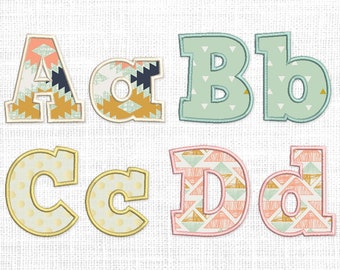 Satin Applique Font macchina ricamo alfabeto 4 dimensioni: 2", 3", 4", 5" formato BX è incluso 1054