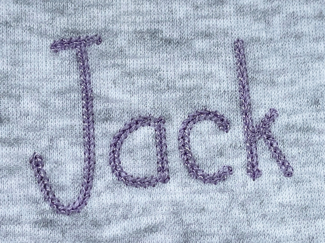 Chain Stitch Font for Machine Embroidery Font Alphabet 5 Mini - Etsy