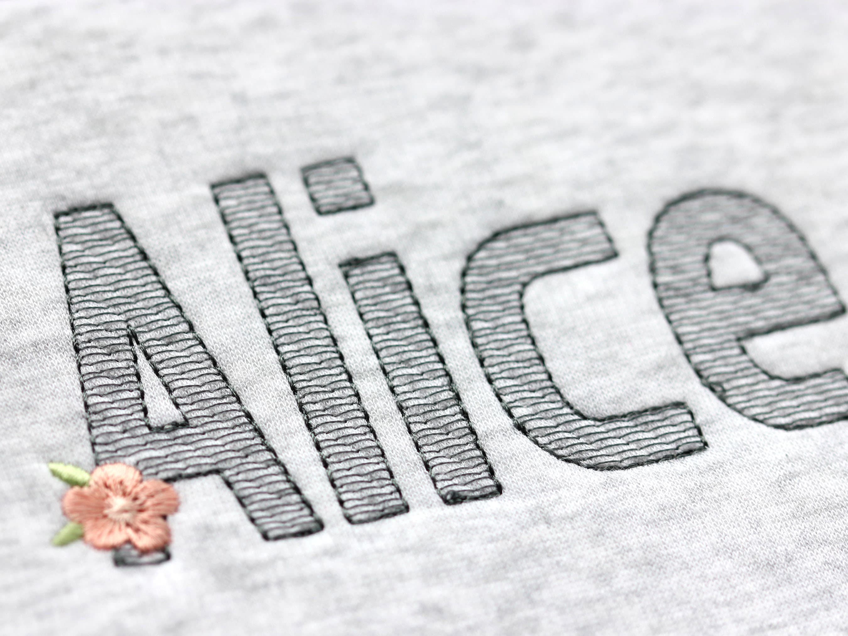 Narrow Sketch Font for Machine Embroidery Weightless Alphabet 5 sizes: 1", 1.5", 2", 3", 4" BX format included 1095