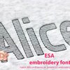 Chain Script Machine Embroidery Font Alphabet 6 Sizes BX Included 1075 ...