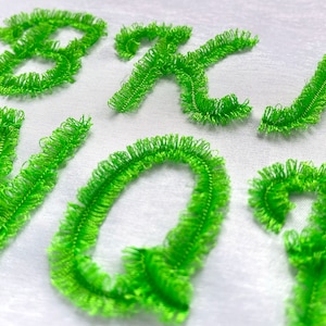Fringe Script Font for Machine Embroidery Font All in the Hoop 4 sizes:  2&quot;, 2.5&quot;, 3&quot;, 3.5&quot; BX included 1065