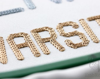Wide Chain Machine Embroidery Font Alphabet 5 sizes BX included 1120