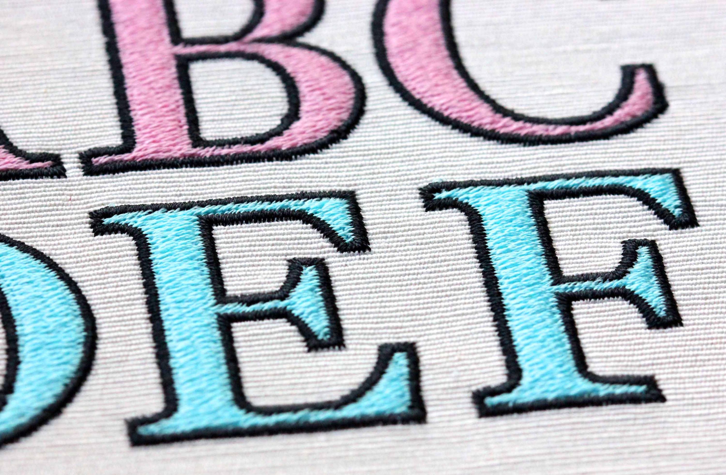 Machine Embroidery Alphabet With Satin Outline Step Stitch Font 7 Sizes ...
