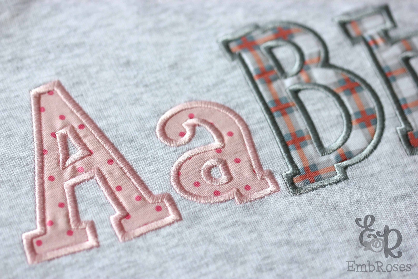 Machine Embroidery Font Satin Applique Alphabet 4 Sizes: - Etsy