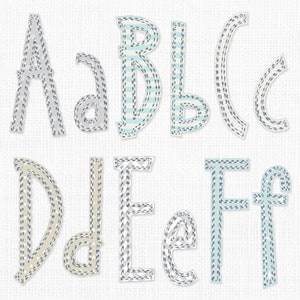 Raggy Applique Font for Machine Embroidery 4 Large Sizes: 2&quot;, 3&quot;, 4&quot;, 5&quot;  Free Edge Alphabet BX included 1039