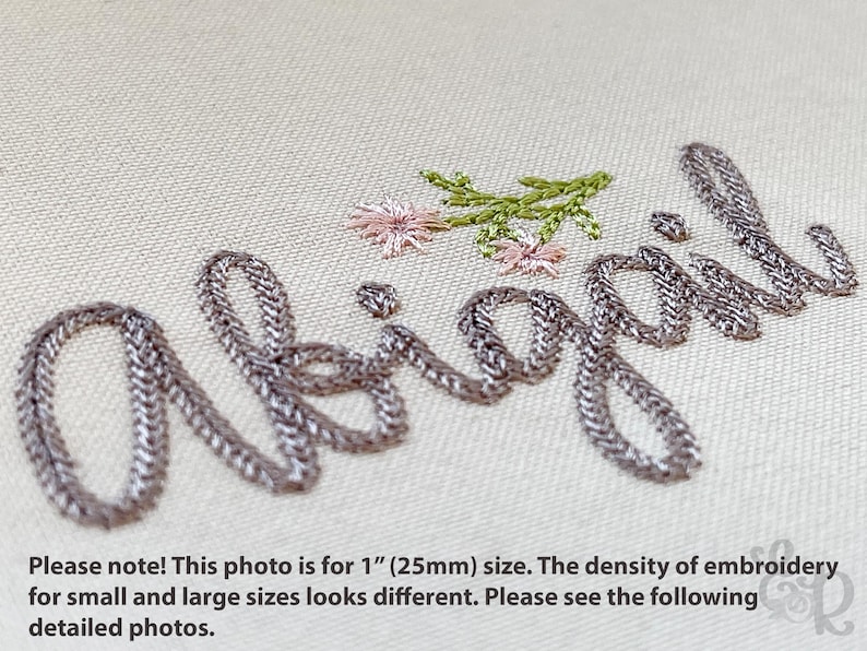 ESA Font! Light Chain Script #2 Machine Embroidery Font Alphabet 3 ...