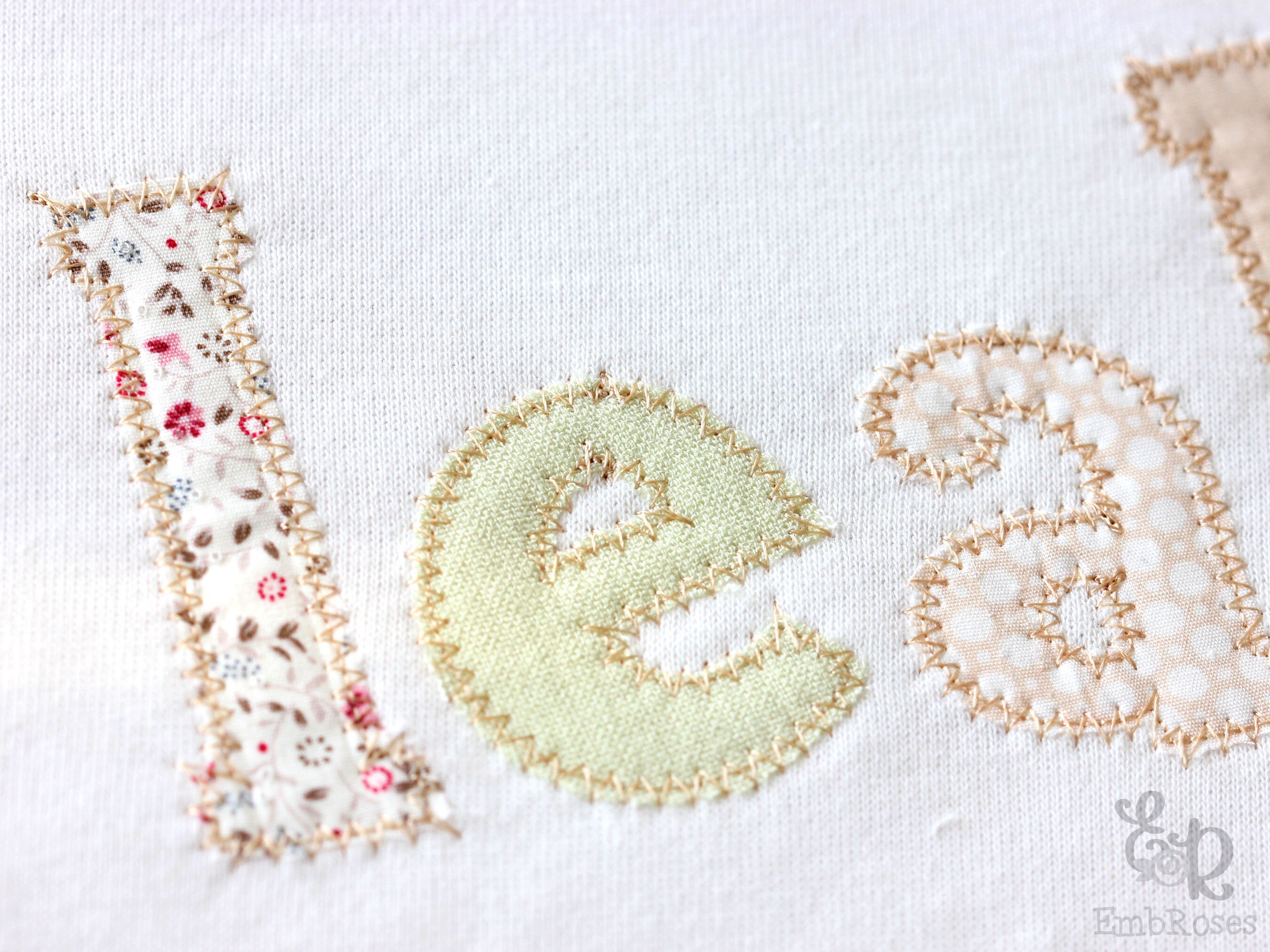 Zigzag Applique Font for Machine Embroidery Alphabet 2", 3", 4", 5"  sizes BX included 1102