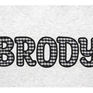 Applique Embroidery Font Machine Embroidery Alphabet Wide Satin 6 sizes: 2&quot;, 3&quot;, 3.5&quot;, 4&quot;, 4.5&quot;, 5&quot; BX format included 1093