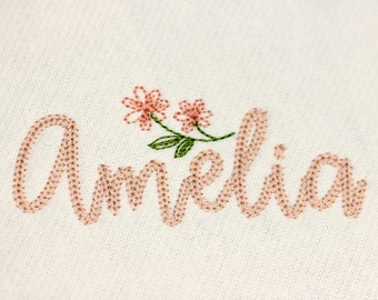 Dense Chain Script #2 Machine Embroidery Font Alphabet 4 mini sizes BX included 1094
