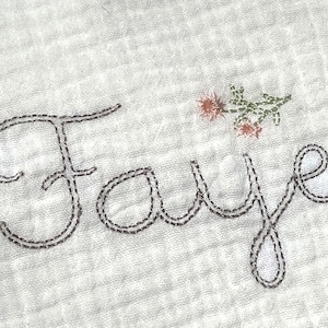 Bean Stitch Font for Machine Embroidery Alphabet 5 sizes: 0.75&quot;, 1&quot;, 1.25&quot;, 1.5&quot;, 1.75&quot; BX included 1046