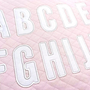 Narrow Applique Font Machine Embroidery Alphabet 4 sizes: 2", 3", 4", 5" BX format is included 1029