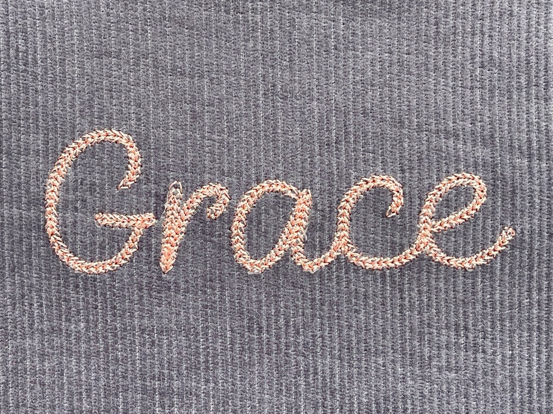 Chain Script #3 Machine Embroidery Font Alphabet 5 Sizes: 0.5