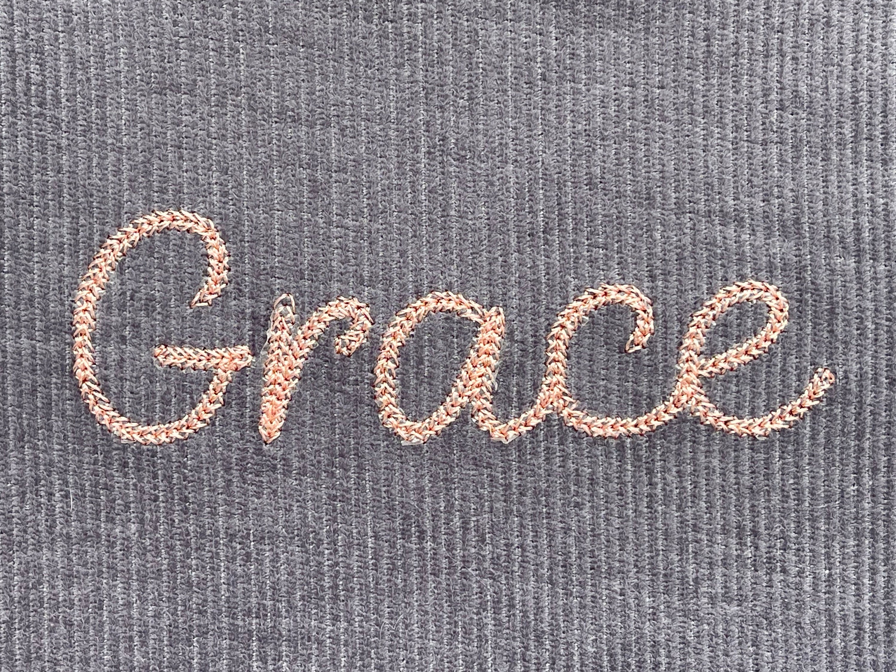 Chain Script #3 Machine Embroidery Font Alphabet 5 Sizes: 0.5